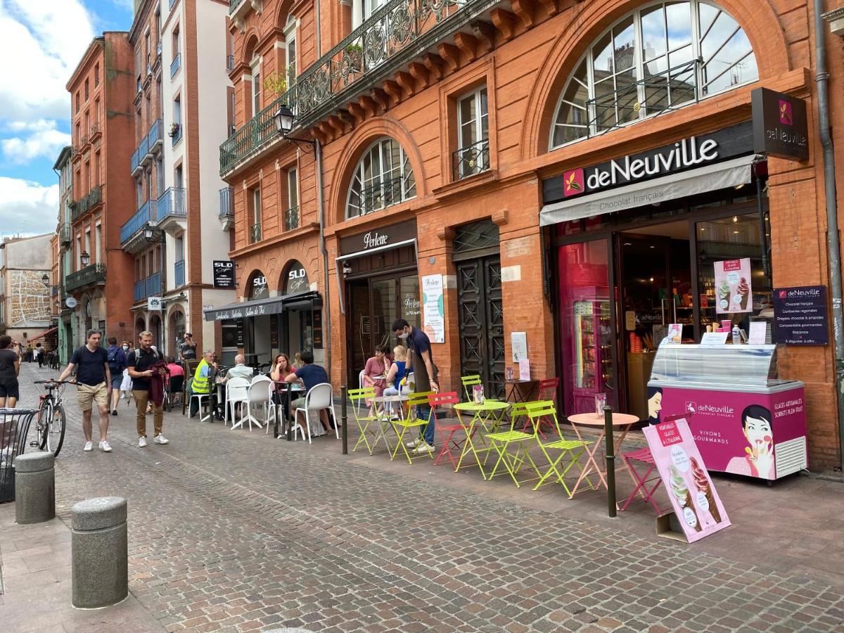 トゥールーズMeuble Tourisme Carmes 2 Etoiles, Entree Autonome,Wifi, Climatise, Petit Parking Priveアパートメント エクステリア 写真